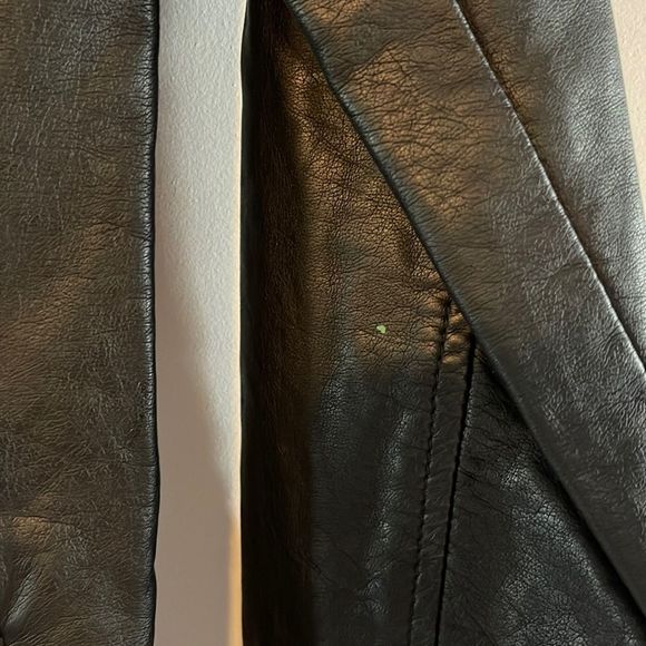 Bridal Wedding Bespoke Custom Painted Faux Leather Jacket || SZ S - Picture 10 of 13